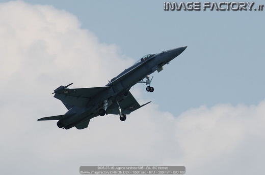 2005-07-15 Lugano Airshow 005 - FA-18C Hornet